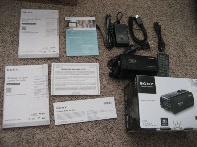 FS: NEW Sony HDR-TD30v 3D Camcorder - BMW 3-Series and 4-Series