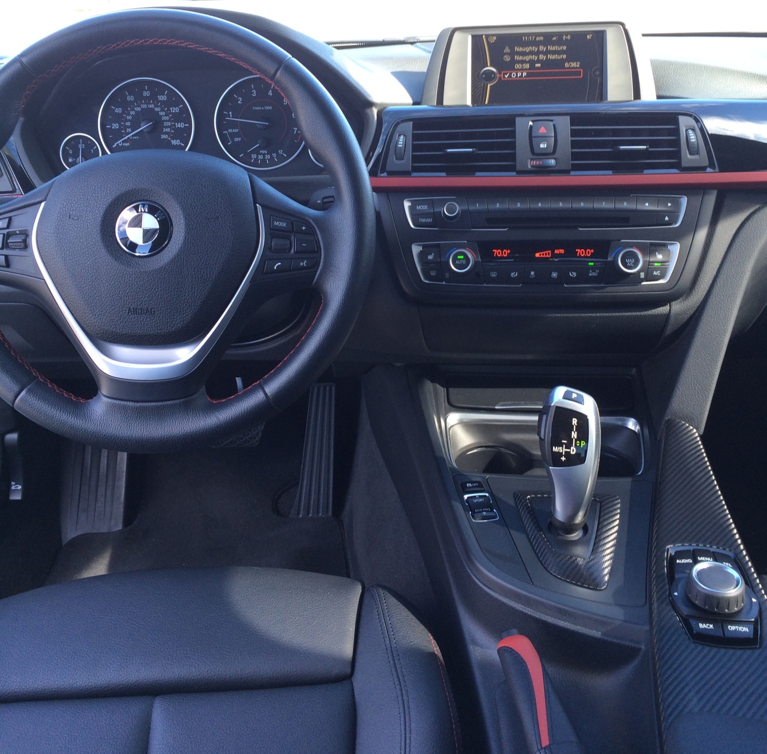 Little Red Stripe Across The Dash Bmw