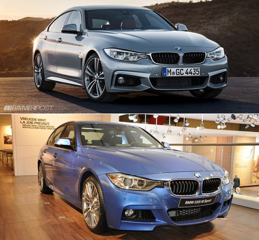  Comparo  BMW   Series Gran Coupe vs   Series Sedan (F3 ) and   Series Coupe (F3 )