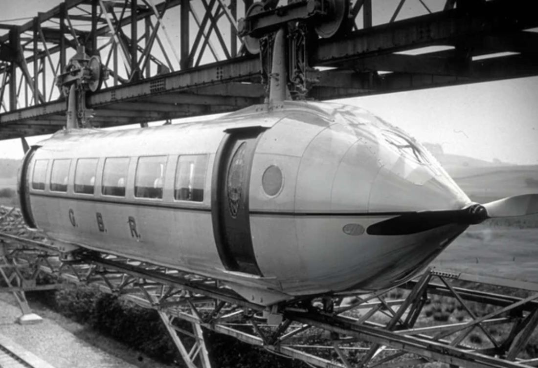 Name:  The Bennie Railplane being demonstrated in Glasgow. The Bennie Railplane was a form of rail tra.jpg
Views: 342
Size:  106.2 KB